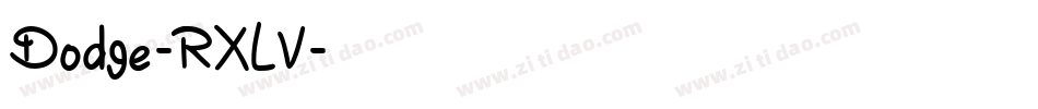 Dodge-RXLV字体转换