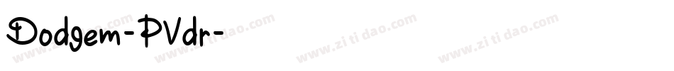 Dodgem-PVdr字体转换