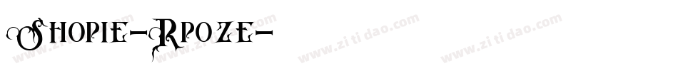 Shopie-Rp0ze字体转换