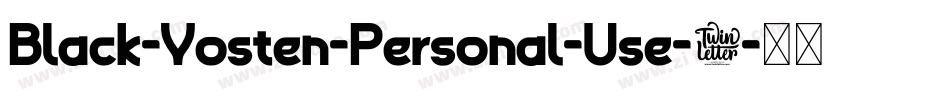 Black-Vosten-Personal-Use-3字体转换
