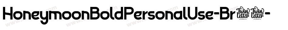 HoneymoonBoldPersonalUse-Br78字体转换
