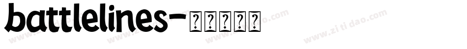battlelines字体转换