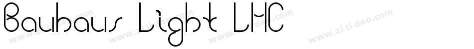 Bauhaus-Light-LHC字体转换