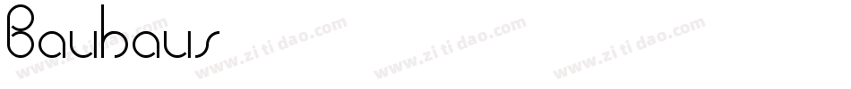 Bauhaus93字体转换