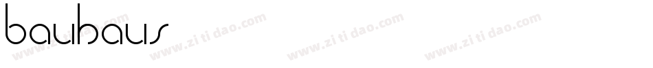 bauhaus字体字体转换