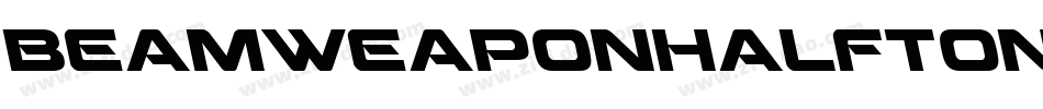 BeamWeaponHalftoneItalic-V3Dl字体转换