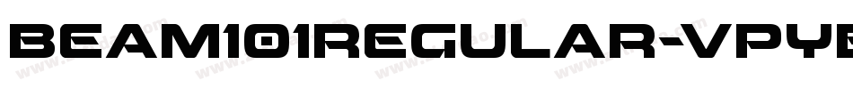 Beam101Regular-vpyE字体转换