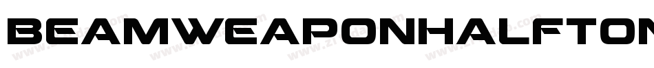 BeamWeaponHalftoneItalic-V3Dl字体转换
