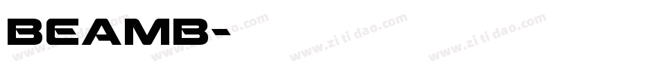 beamb字体转换