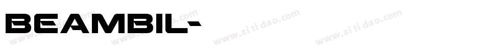 beambil字体转换