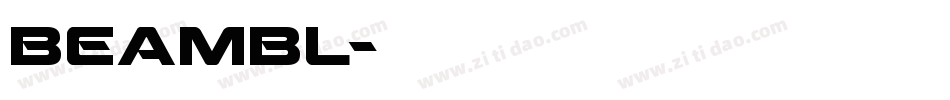 beambl字体转换