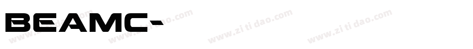 beamc字体转换
