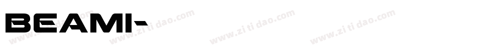 beami字体转换