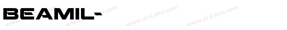 beamil字体转换