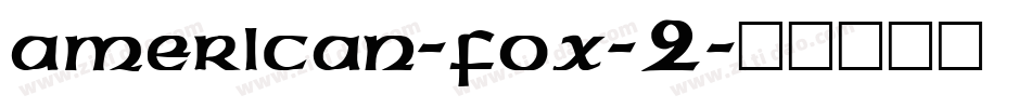 American-Fox-2字体转换