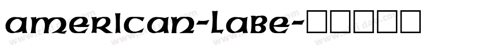 American-Labe字体转换