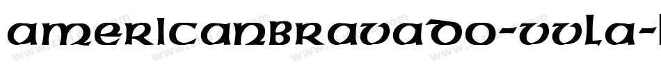 AmericanBravado-vvlA字体转换