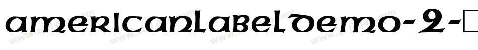 AmericanLabelDEMO-2字体转换