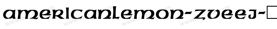 AmericanLemon-ZVEEJ字体转换