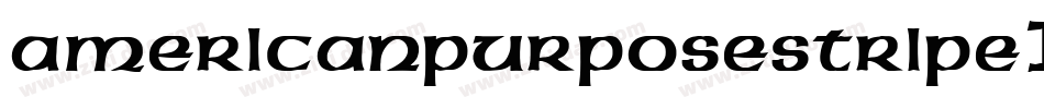 AmericanPurposeStripe1Bold-EPVW字体转换