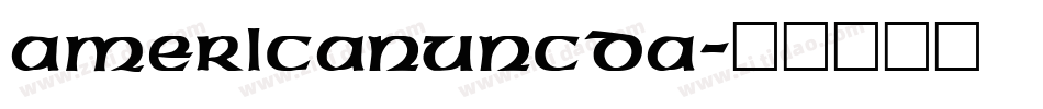 AmericanUncDA字体转换
