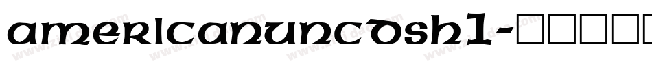 AmericanUncDSh1字体转换