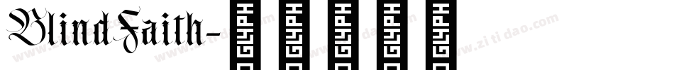 BlindFaith字体转换