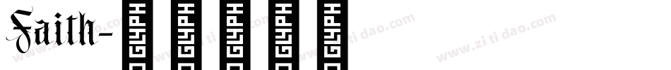 Faith字体转换