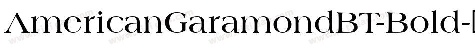 AmericanGaramondBT-Bold字体转换
