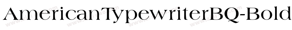 AmericanTypewriterBQ-BoldItalic字体转换