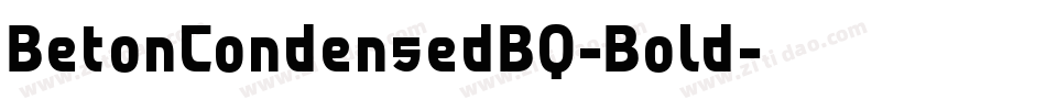 BetonCondensedBQ-Bold字体转换