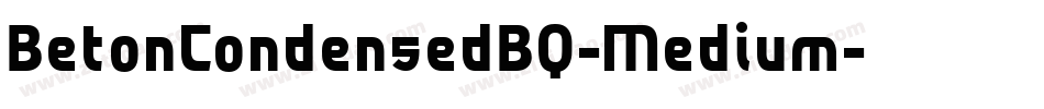 BetonCondensedBQ-Medium字体转换