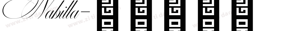 Nabilla字体转换
