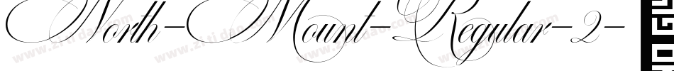 North-Mount-Regular-2字体转换