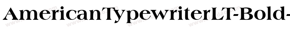 AmericanTypewriterLT-Bold字体转换