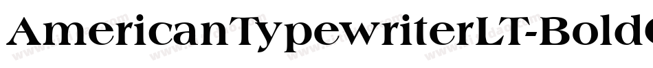 AmericanTypewriterLT-BoldCondA字体转换