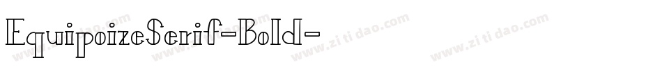 EquipoizeSerif-Bold字体转换