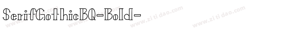 SerifGothicBQ-Bold字体转换