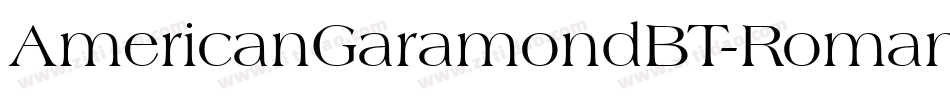 AmericanGaramondBT-Roman字体转换