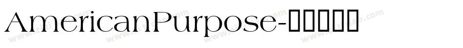 AmericanPurpose字体转换