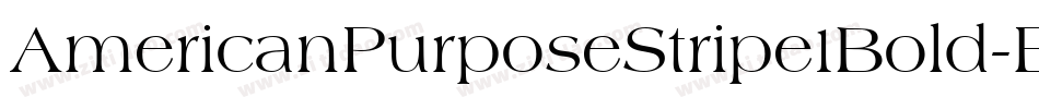 AmericanPurposeStripe1Bold-EPVW字体转换