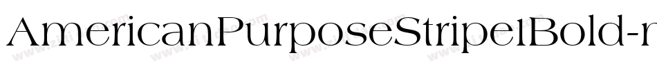 AmericanPurposeStripe1Bold-n6nM字体转换