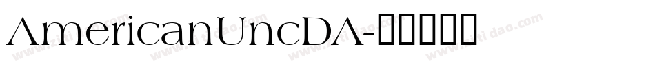 AmericanUncDA字体转换