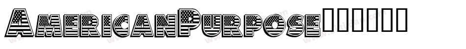 AmericanPurpose字体转换
