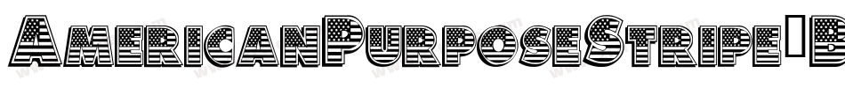 AmericanPurposeStripe1Bold-EPVW字体转换