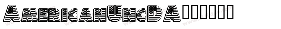 AmericanUncDA字体转换