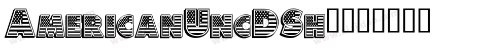 AmericanUncDSh1字体转换