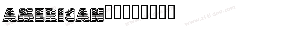 american字体字体转换