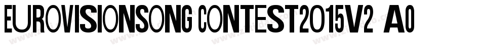 EurovisionSongContest2015V2-aOnE字体转换