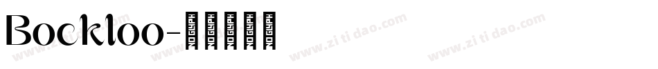 Bockloo字体转换